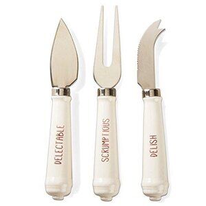 Delish Delectable Scrumptious Cheese Utensils Set of 3